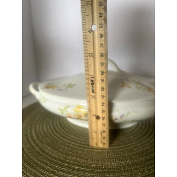 Vtg CF Haviland Limoges Oval Covered Vegetable Dish Floral Pattern France HTF - Picture 12 of 12